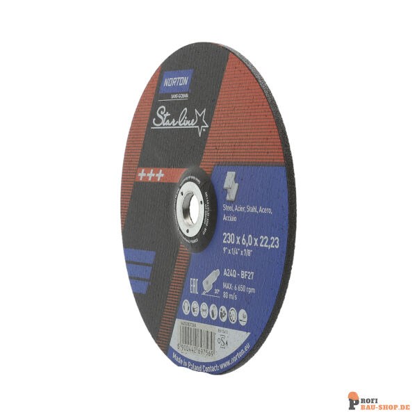 nortonschleifmittel/NORTON_schleifmittel_66252837269 Norton Staline Metal Grinding Wheel 230x6x22.23 GRIT 24_133760